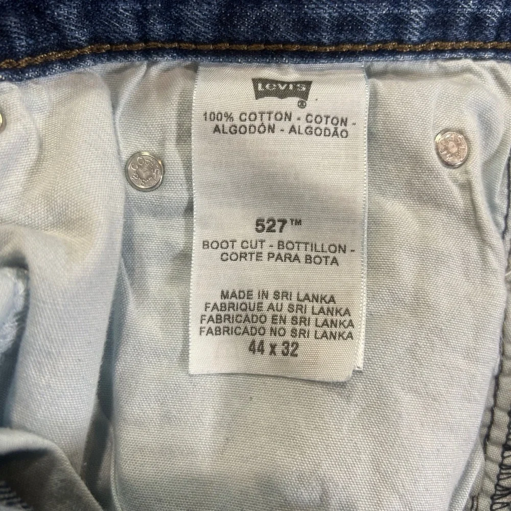Levis 527 Boot Cut Jeans Men 44x32 100% Cotton Boot Cut Denim Pants